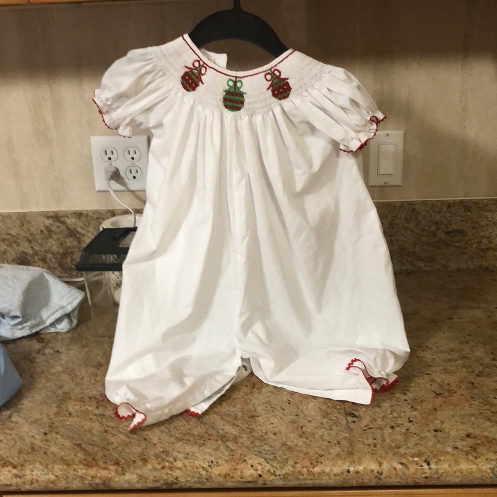 Smocked Christmas outfit